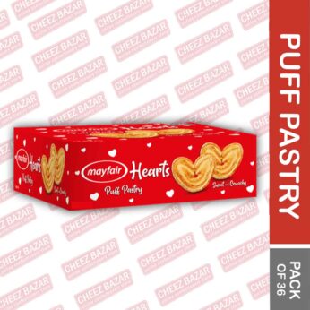 hearts puff pastry box