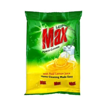 Lemon Max Power Cleaner Dishwash Powder Pouch – 450gm