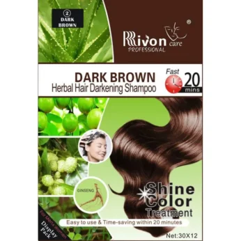 Rivon Dark Brown Hair Color Shampoo 30ml