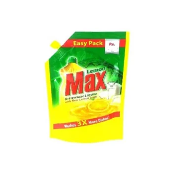 Lemon Max Dishwash Liquid Pouch – 125ml