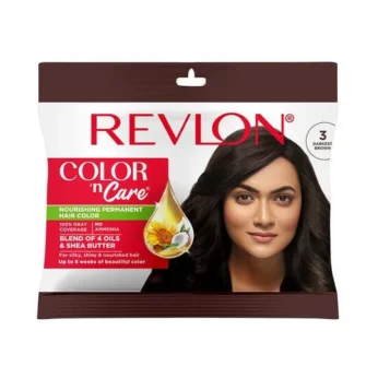 Revlon Color N Care Nourishing Permanent Hair Color Sachet – 3 Darkest Brown (20g+30ml)