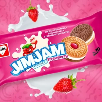 GIBS – Jim Jam Vanilla Strawberry Biscuit – Rs10