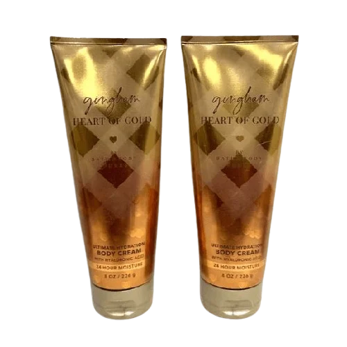 Bath & Body Works Gingham Heart Of Gold Body Cream, 8 oz