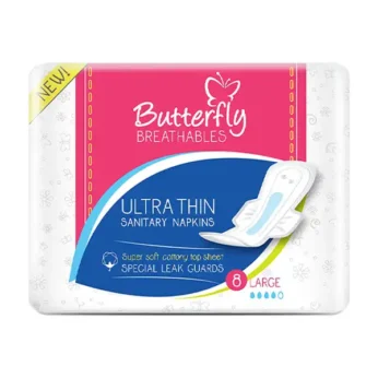 NEW –  Butterfly – BREATHABLES – ULTRA THIN – 8 LONG