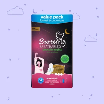 Butterfly – BREATHABLES – Peaceful Nights Cottony Comfort – XL