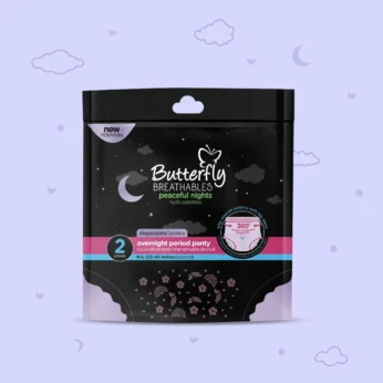 Butterfly – Breathables Peaceful Nights Cottony Period Pants M-L